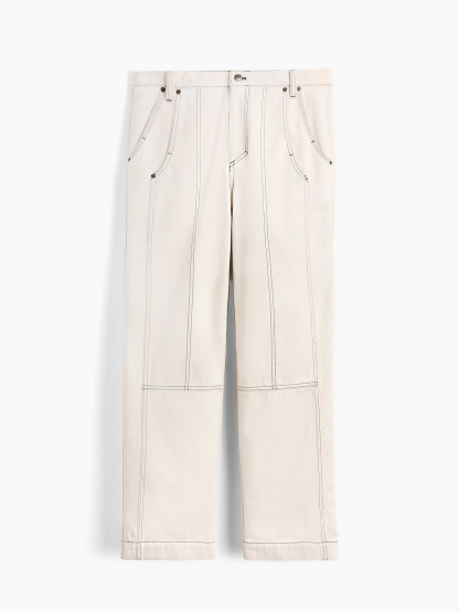 GapStudio Relaxed Utility Jeans - Ecru rinse