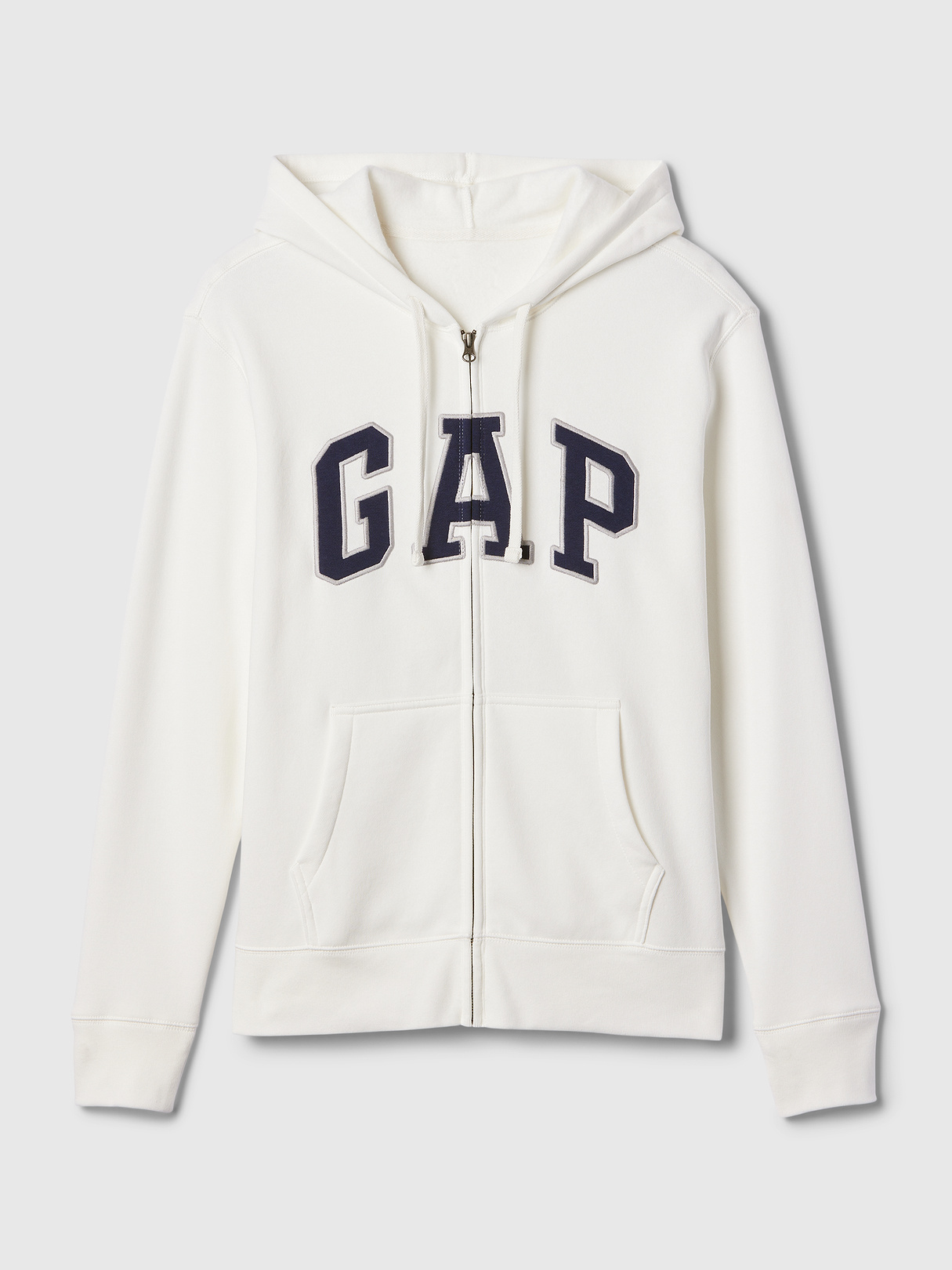Adult VintageSoft Arch Logo Zip Hoodie - New off white