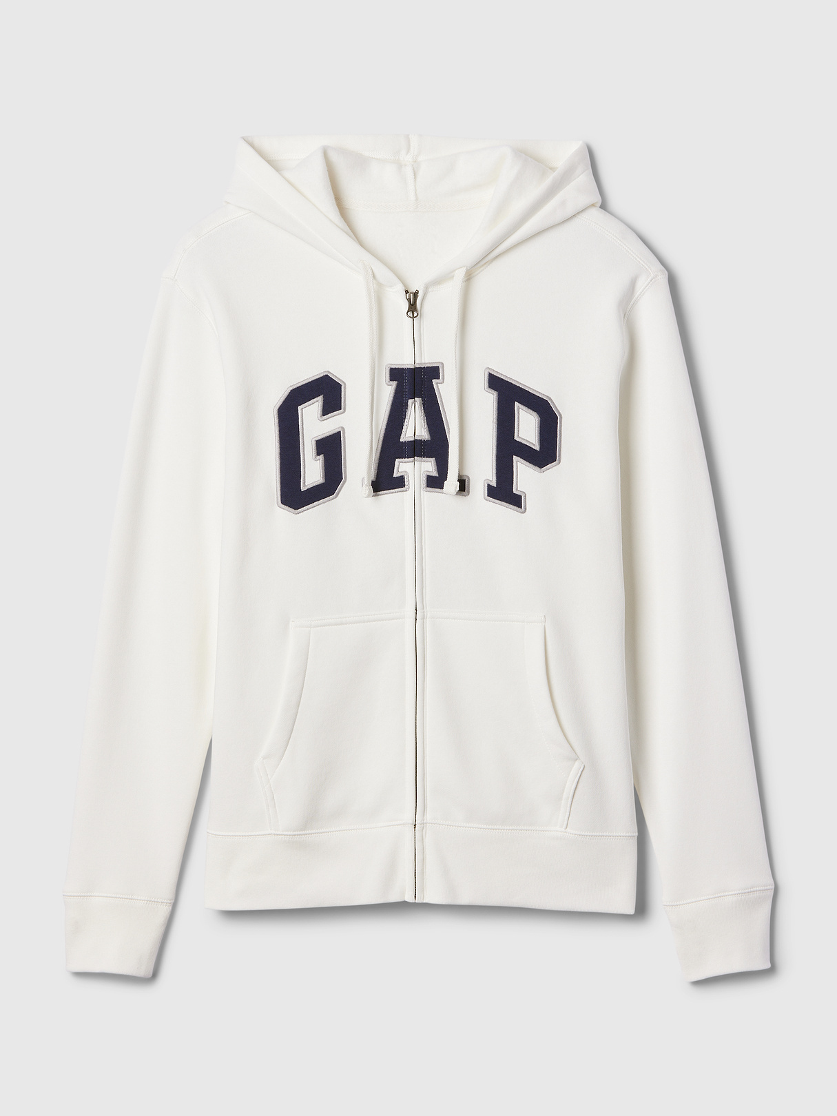 Adult VintageSoft Arch Logo Zip Hoodie - New off white