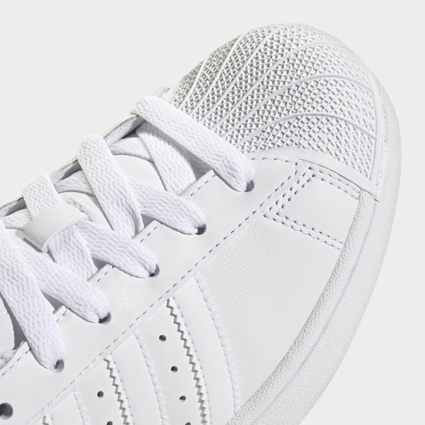 Women's adidas Originals Superstar II Casual Shoes - Cloud White/Cloud White/Core Black - Detail shot