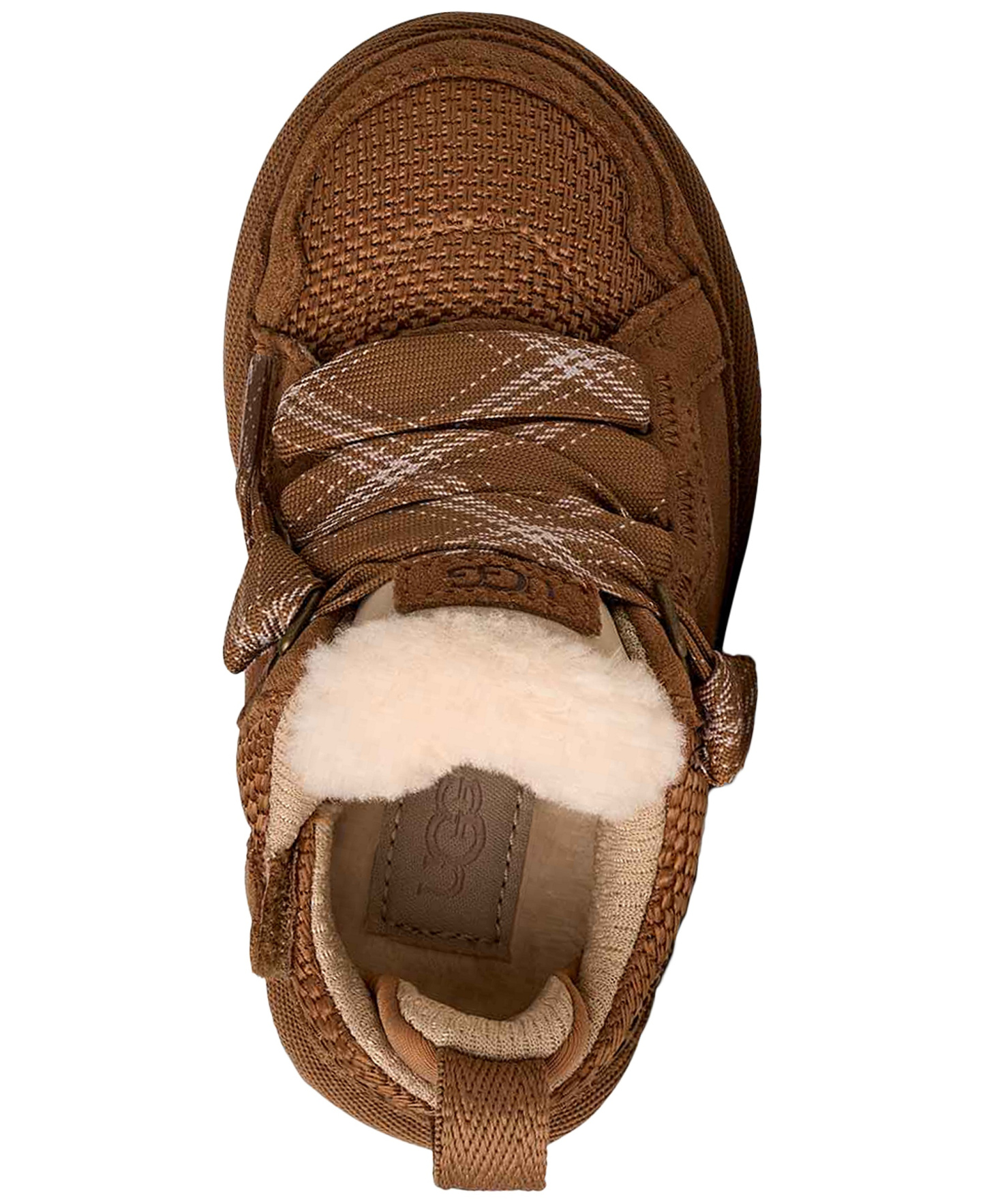 UGG® Toddler Kids Lowmel Lace-Up Sneakers - Chestnut