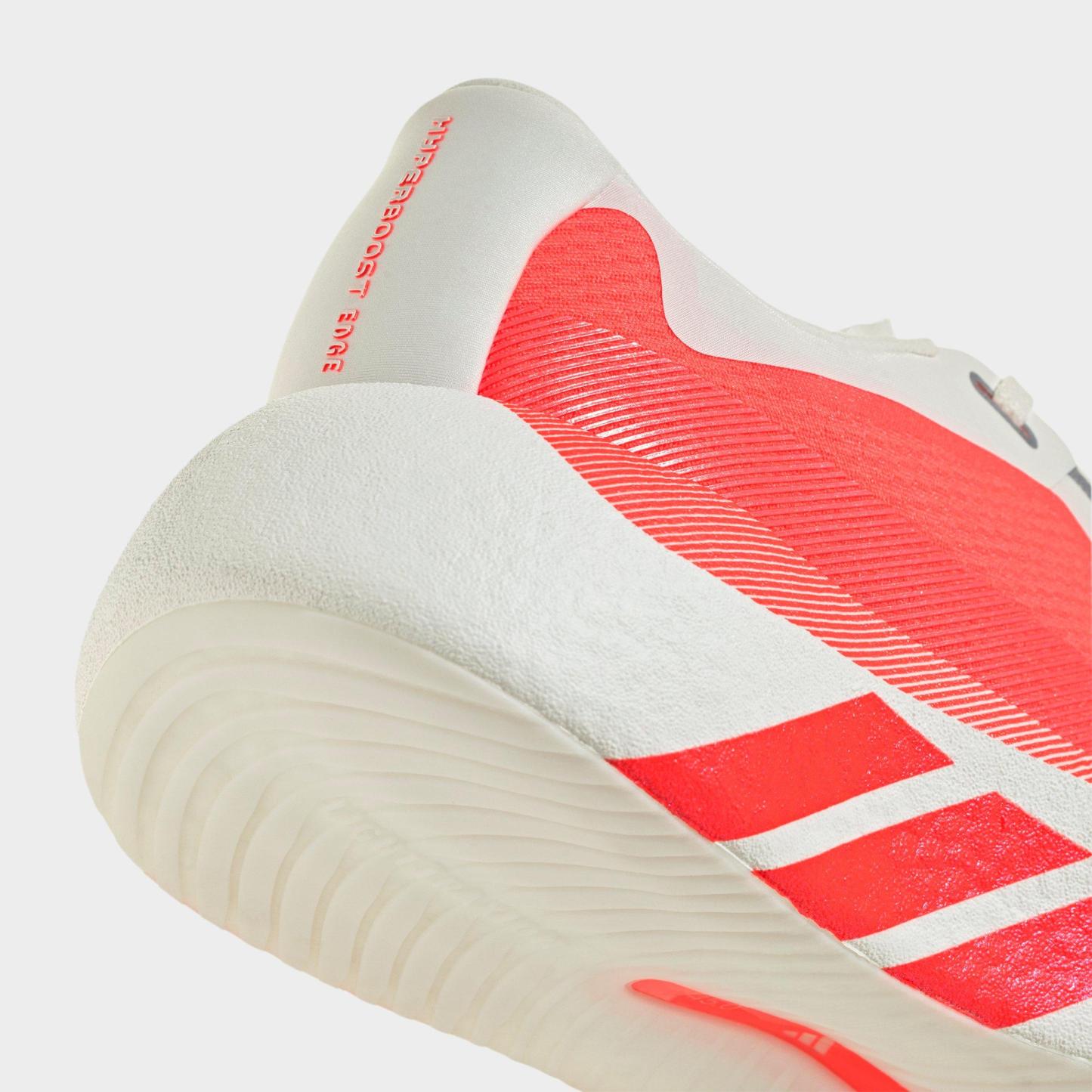 Women's adidas Hyperboost Edge Running Shoes - Part 2 - Hyper White/Solar Turbo/Solar Turbo - Detail shot