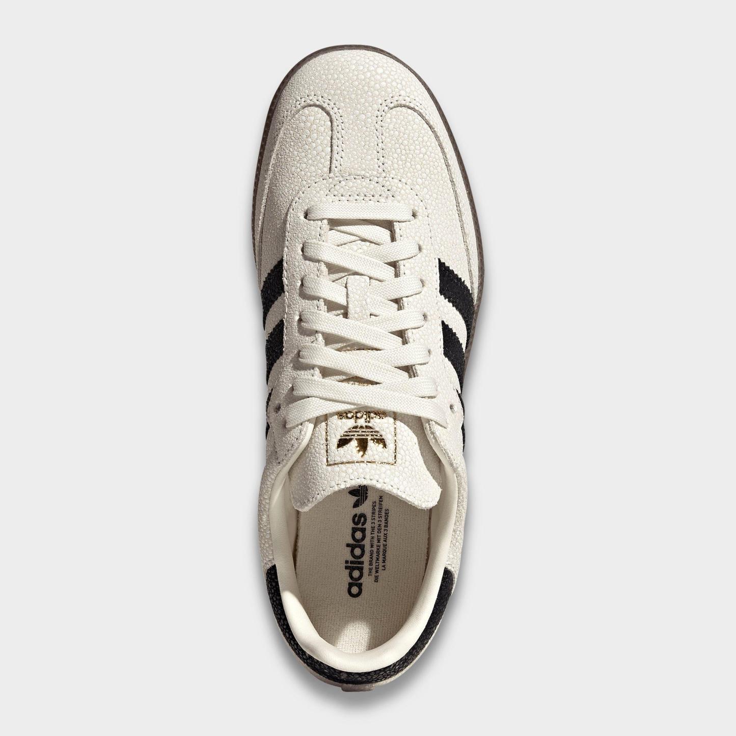 Women's adidas Originals Samba OG Casual Shoes - Part 2 - Cloud White/Core Black/Gum (KJ7435-100) - Top view