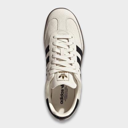 Women's adidas Originals Samba OG Casual Shoes - Part 2 - Cloud White/Core Black/Gum (KJ7435-100) - Top view