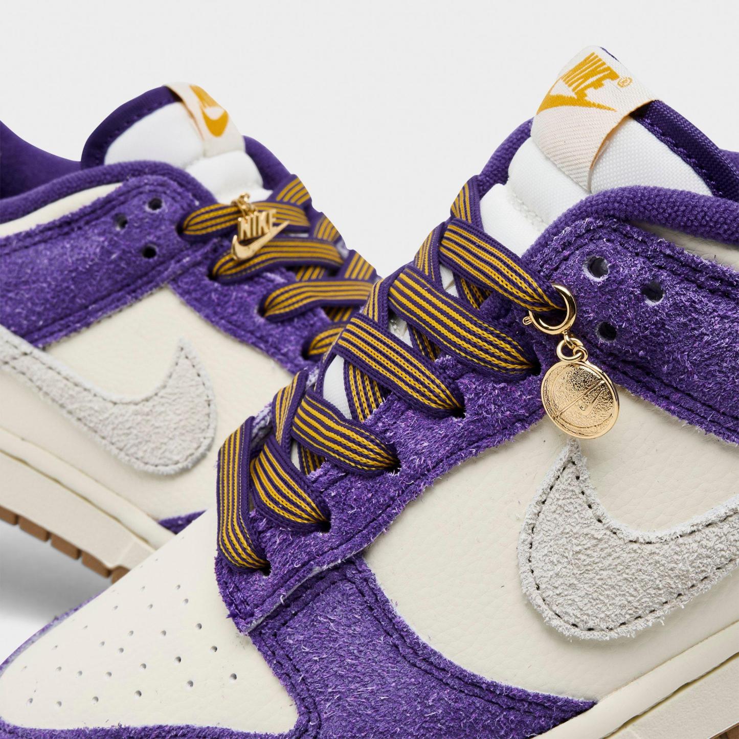 Women's Nithtke Dunk Low SE Casual Shoes - Court Purple/Coconut - Detail shot