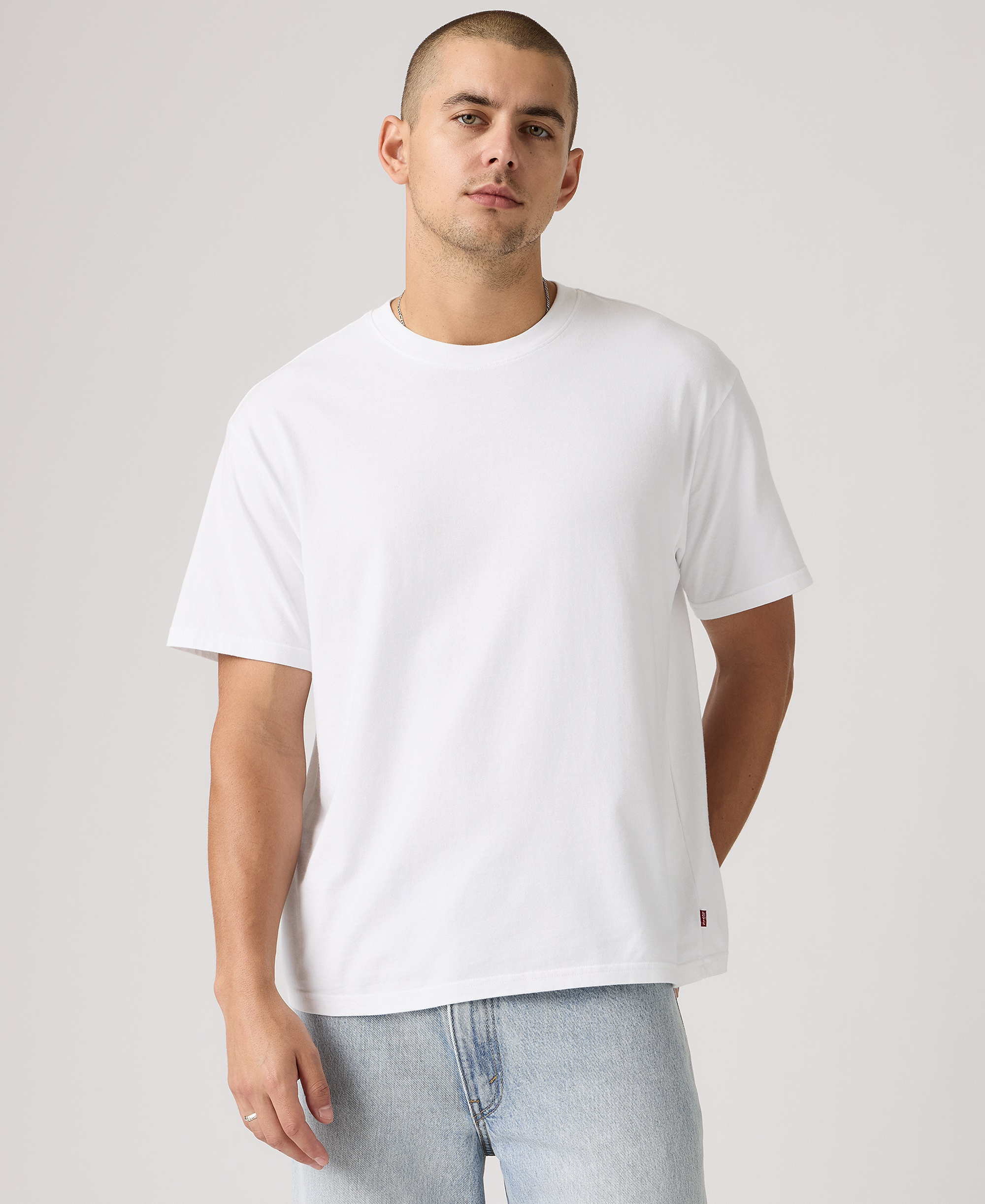 Levi's Men's Classic Cropped Boxy Short-Sleeve T-Shirt - White