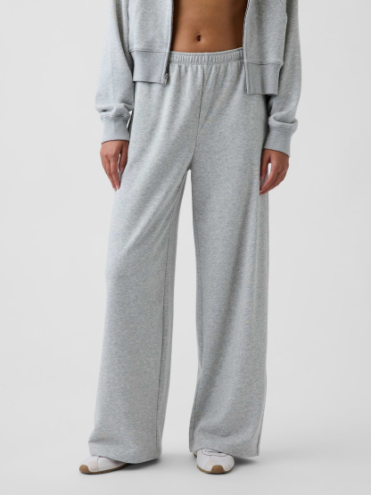 Mid Rise VintageSoft Terry Loose Sweatpants - Heather grey