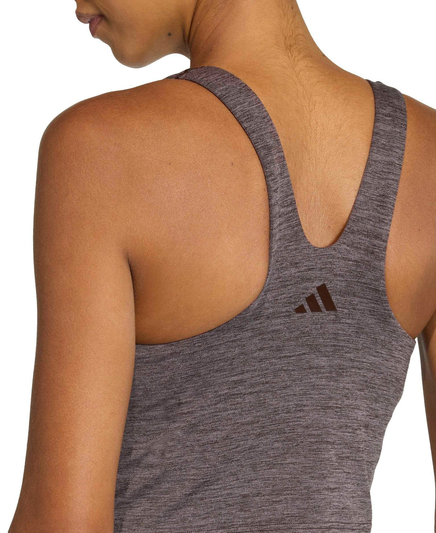 adidas Women's All Me Medium-Support Bra Tank Top - Aurora Coffee Mel.