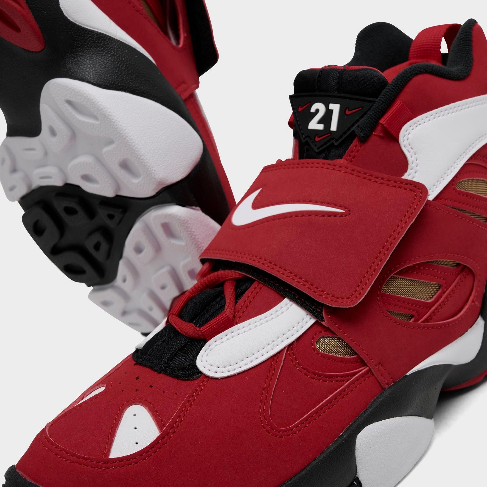 Men's Nike Air Diamond Turf 2 Casual Shoes - Fire Red/White/Black/Metallic Gold
