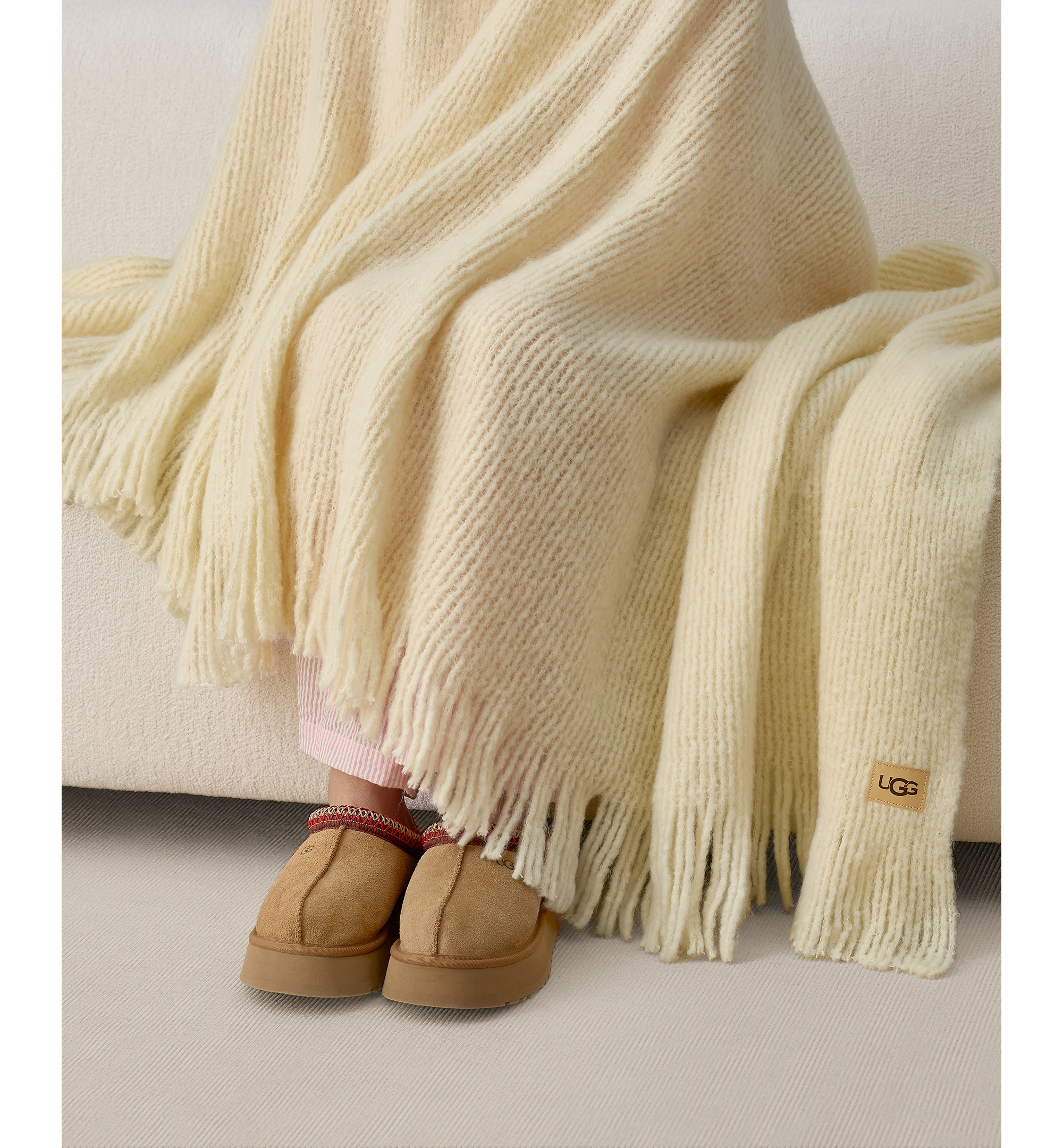 UGG® Margot Knit Throw, 50" x 70" - Chick