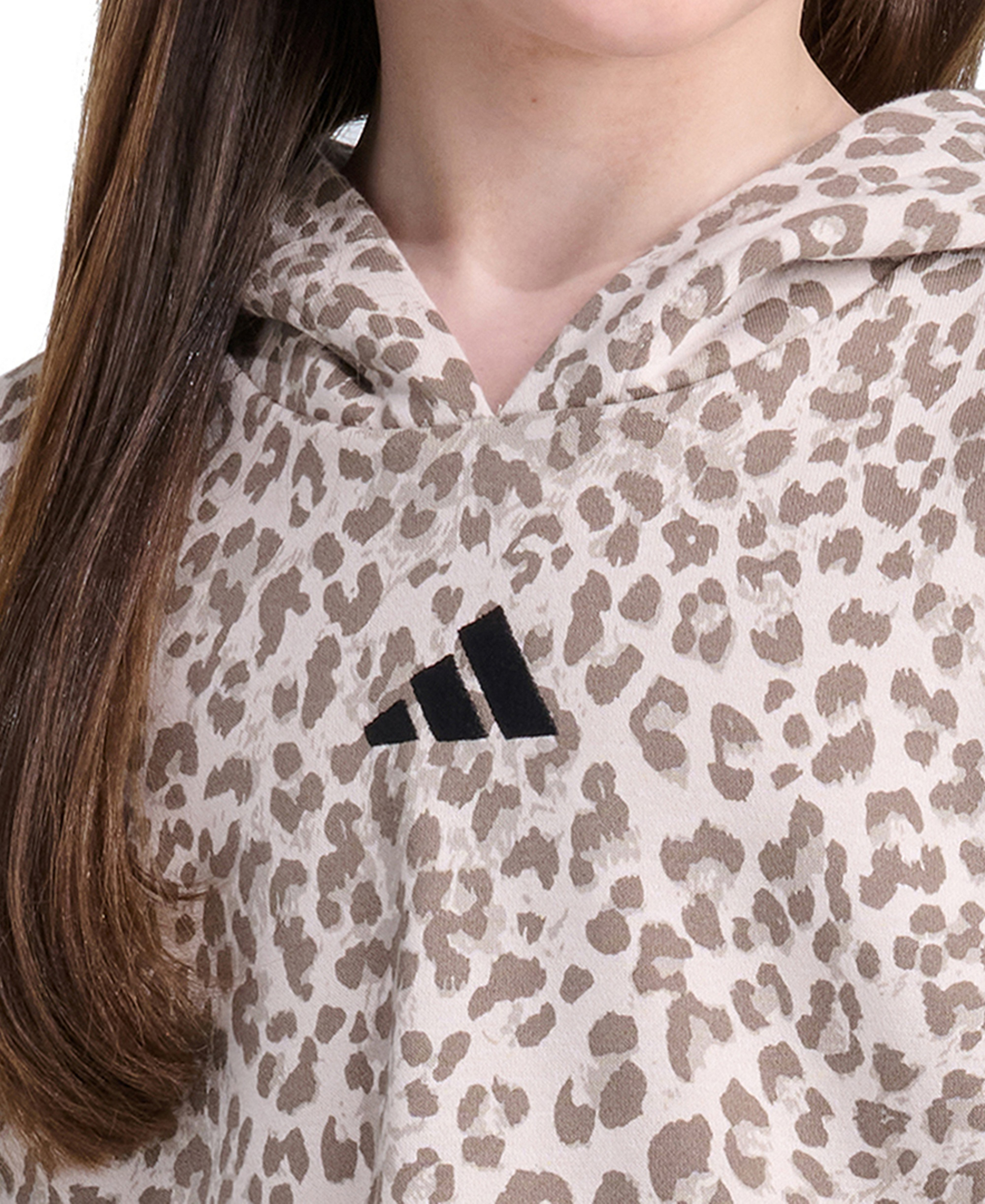 adidas Girls' 8-16 Long-Sleeve Heather Drop Shoulder Sweatshirt - Crystal Linen