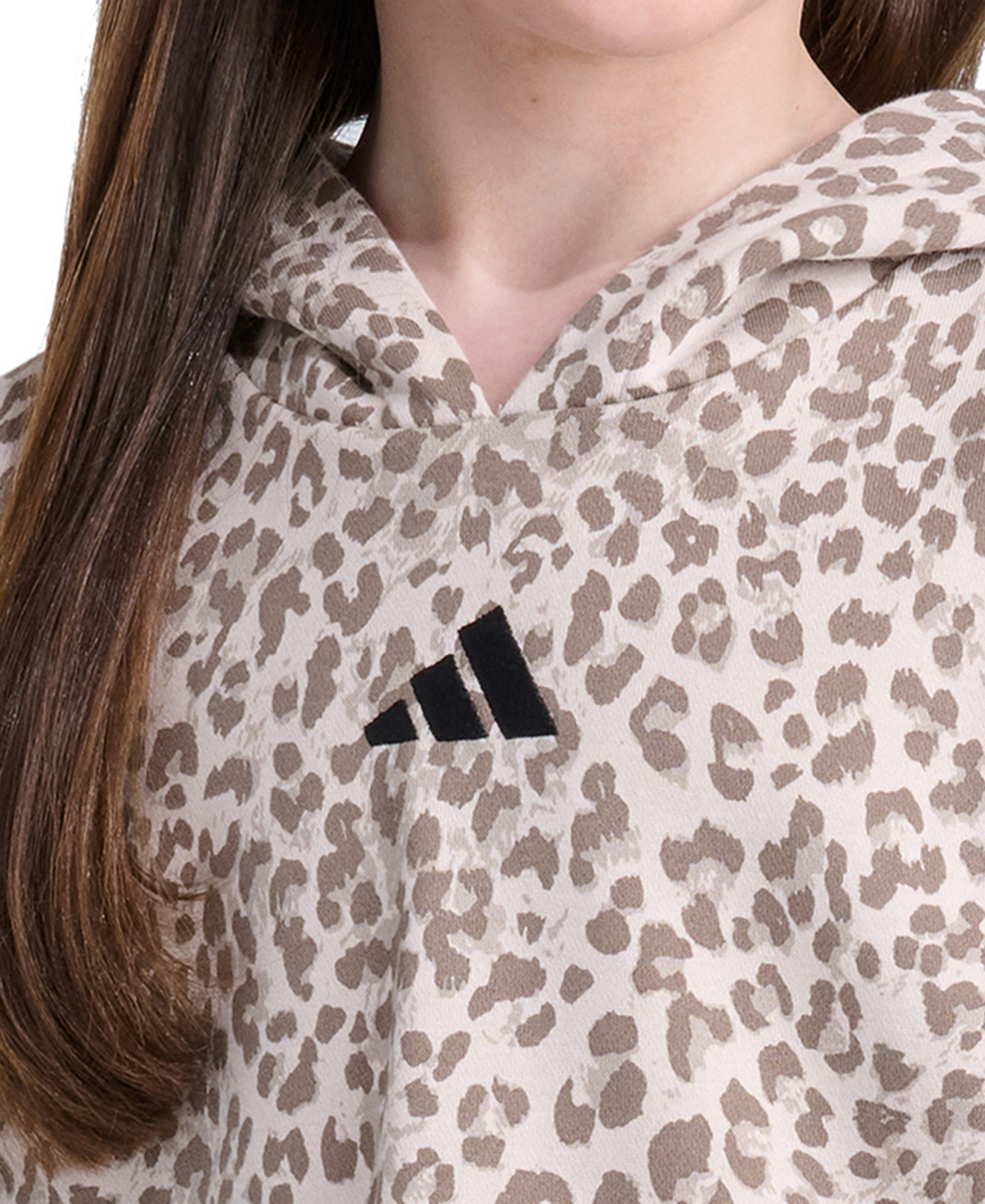 adidas Girls' 8-16 Long-Sleeve Heather Drop Shoulder Sweatshirt - Crystal Linen