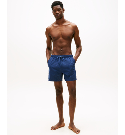 Tommy Hilfiger Men's Drawstring Zip Pocket Swim Trunks - Aegean Sea