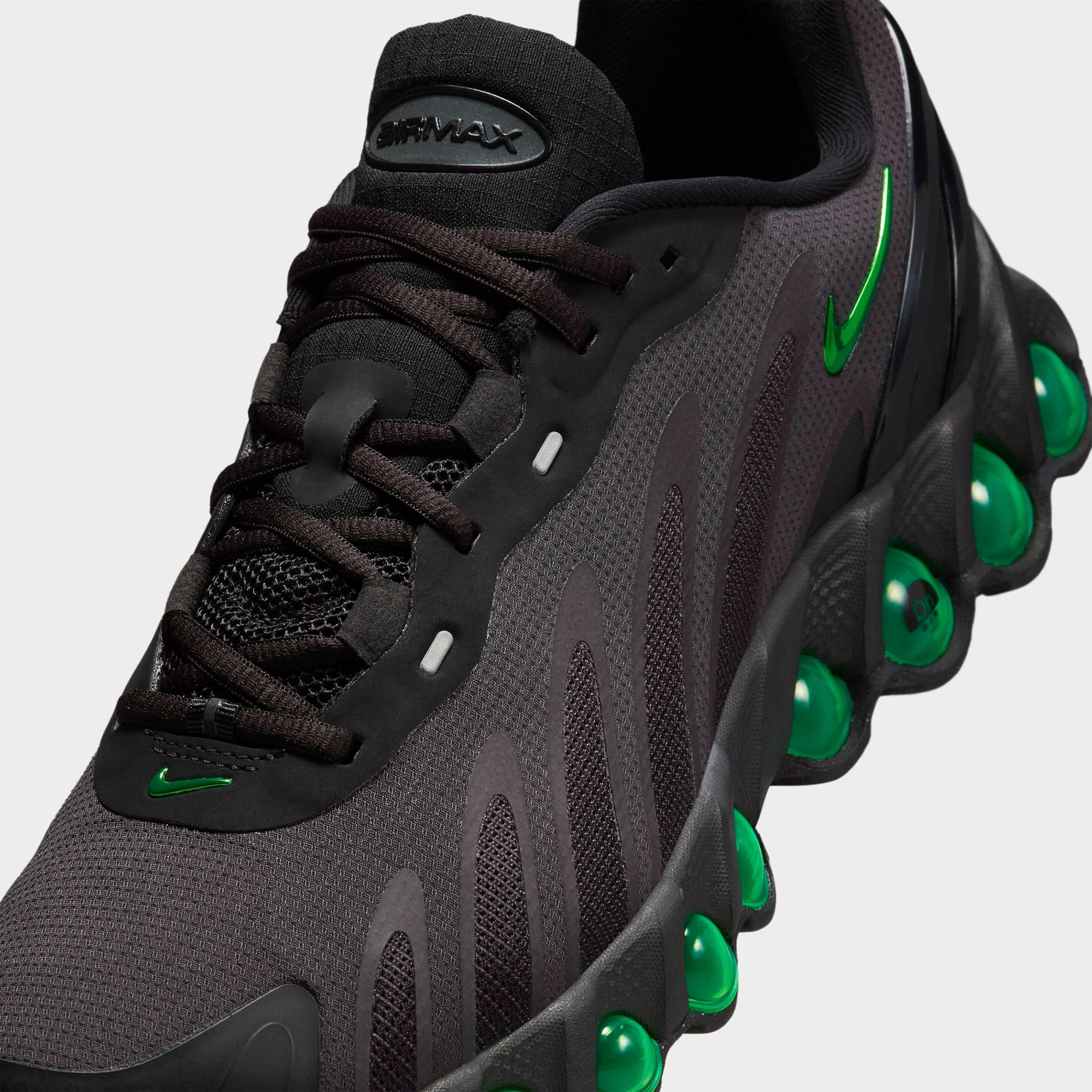 Men's Nithtke Air Max Dn8 Casual Shoes - Black/Dark Smoke Grey/Black/Green Strike - Detail shot