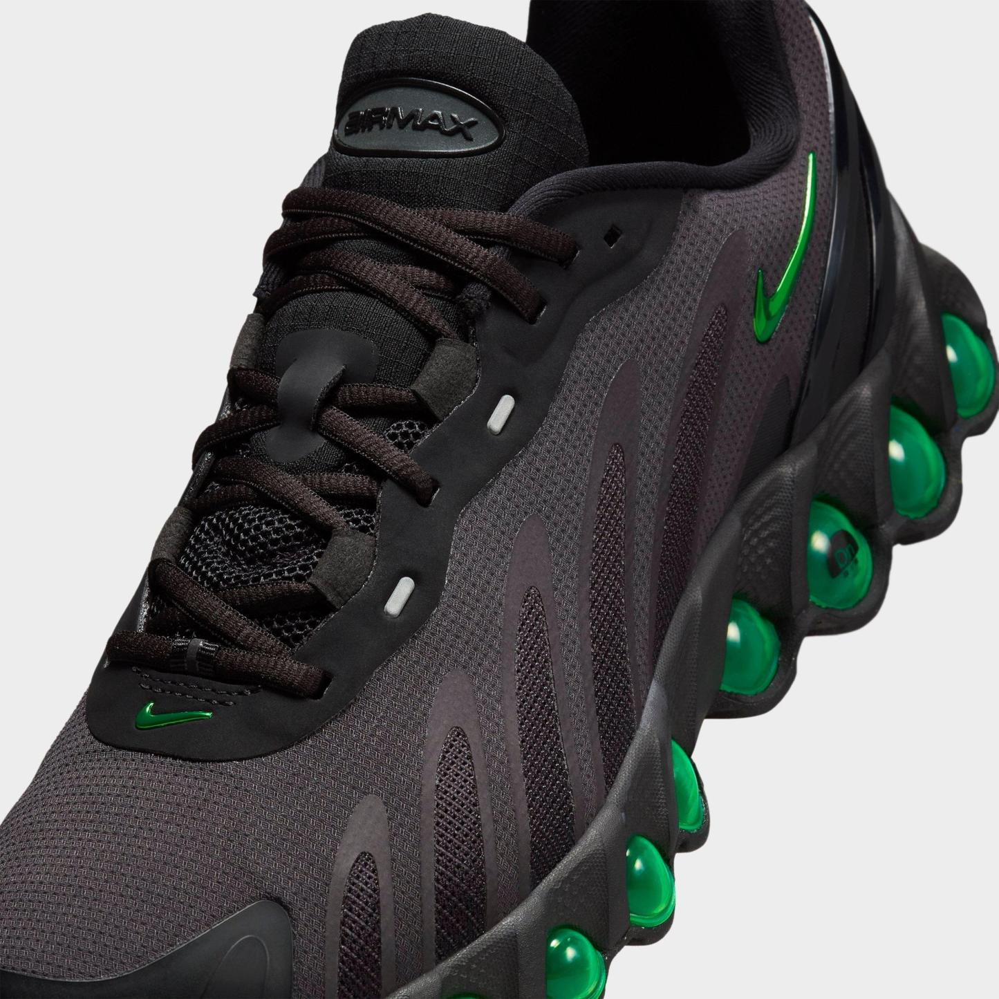 Men's Nithtke Air Max Dn8 Casual Shoes - Black/Dark Smoke Grey/Black/Green Strike - Detail shot