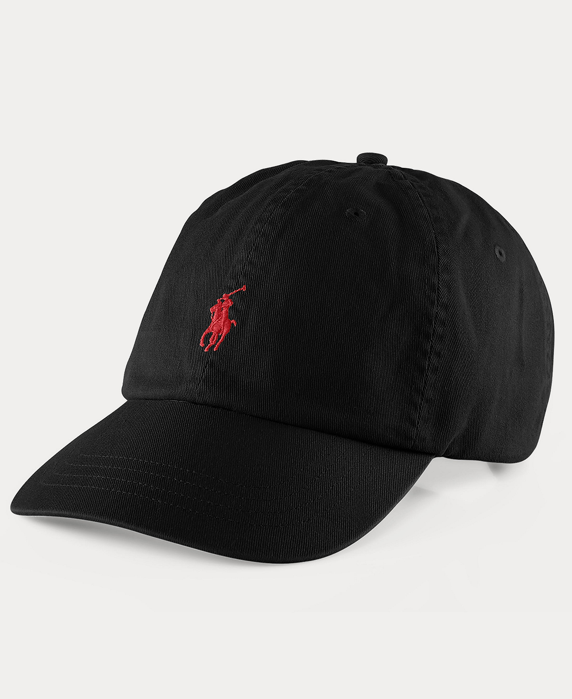Polo Ralph Lauren Women's The Iconic Cotton Chino Ball Cap - Polo Black/RL Red