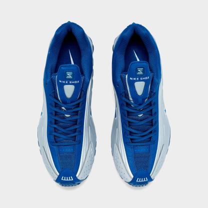 Men's Nithtke Shox R4 Casual Shoes - Court Blue/White/Metallic Silver - Top view
