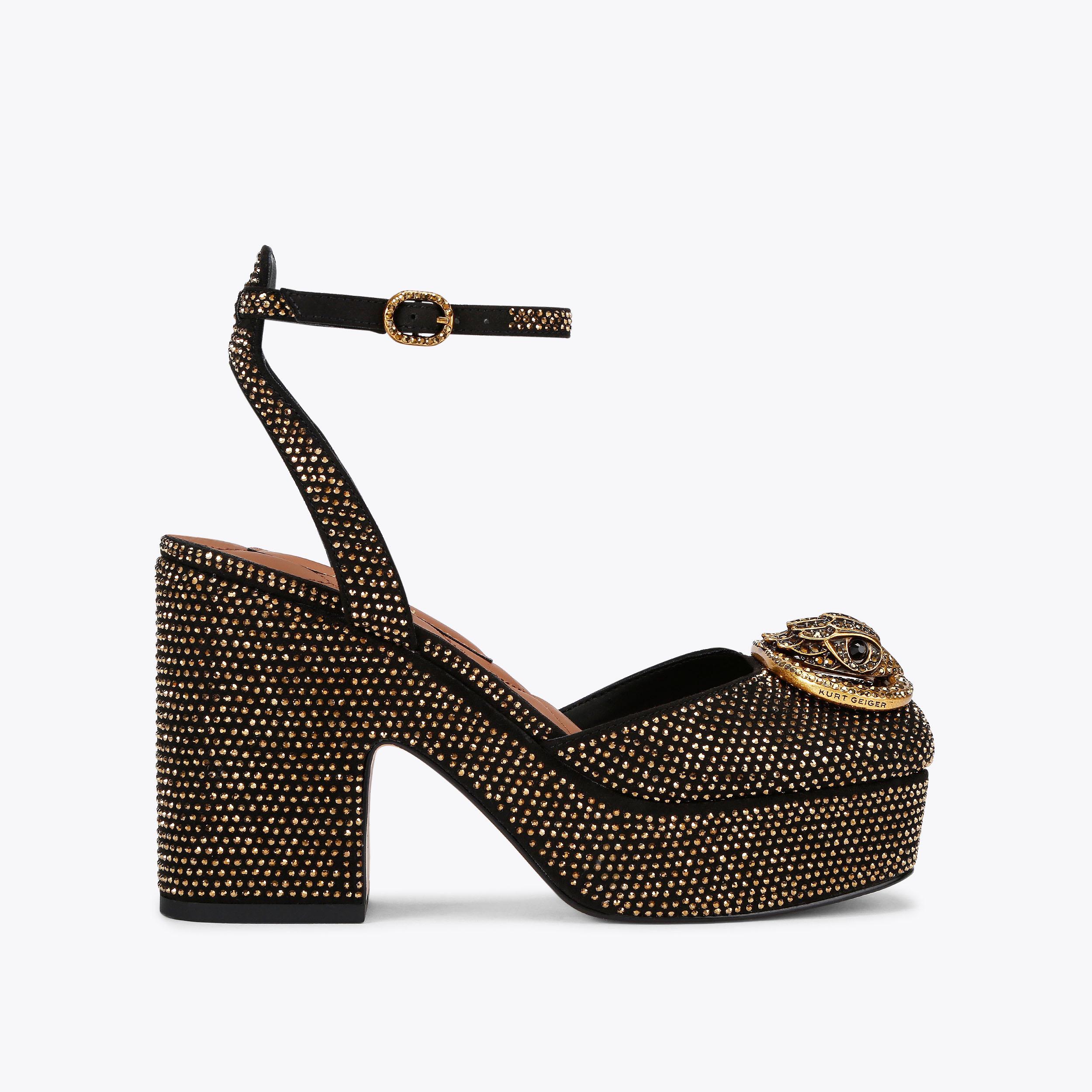 Kurt Geiger London Chelsea Closed Platform Heel - Metallics