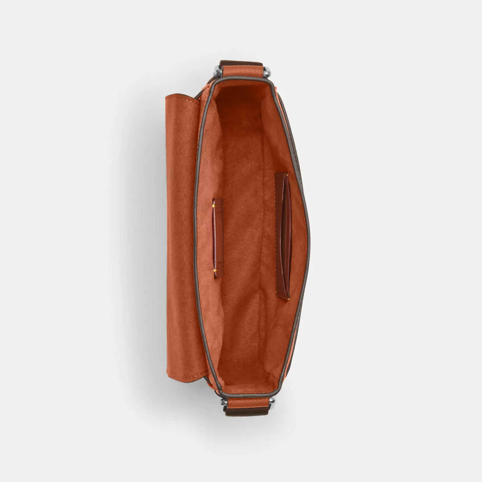 Jack Small Flap Crossbody Bag - Silver/Amber Brown - view 3