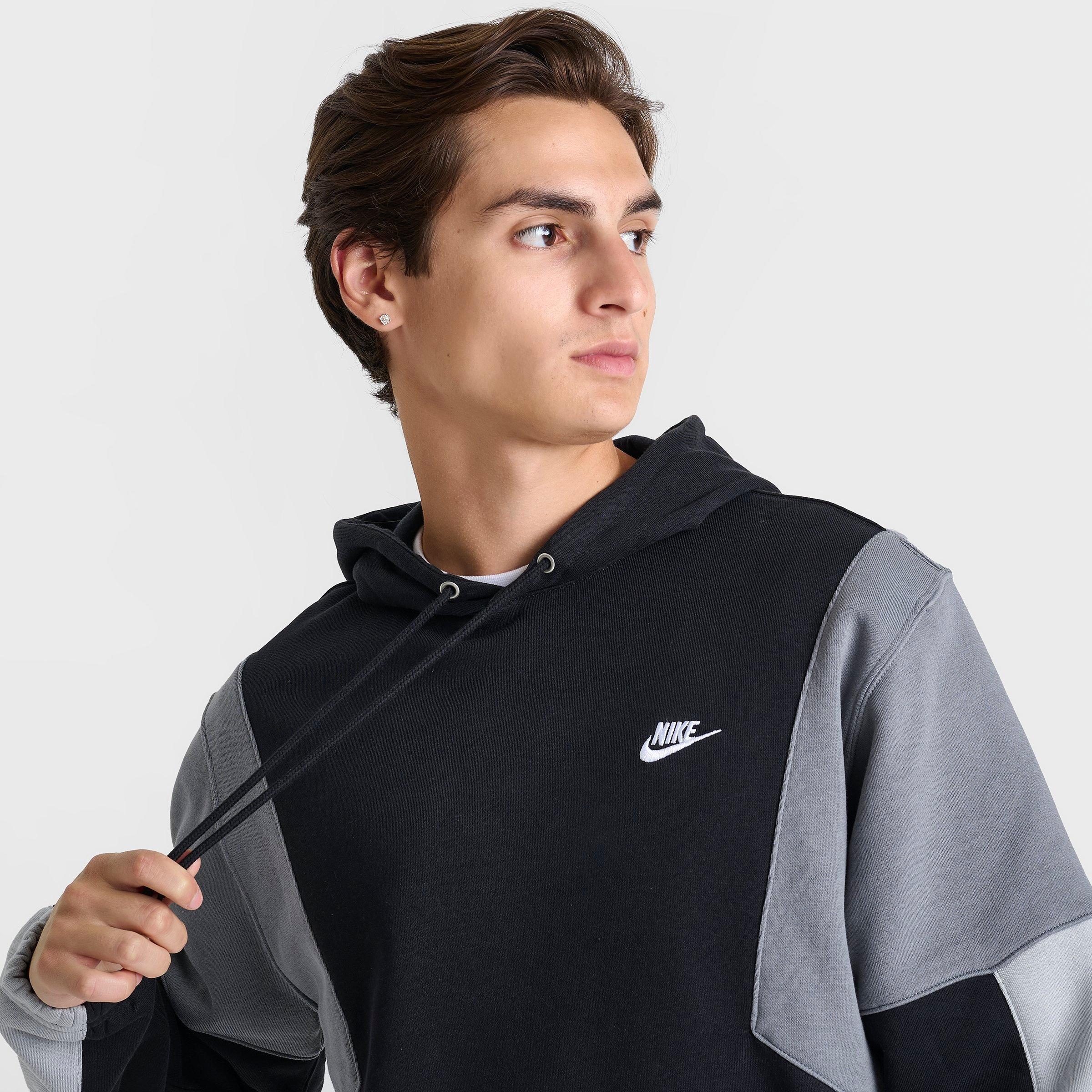 Men's Nithtke Club Fleece Tracksuit Pullover Hoodie - Black/Grey