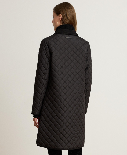 Lauren Ralph Lauren Women's Diamond-Quilted Coat, Created for Macy's - Black