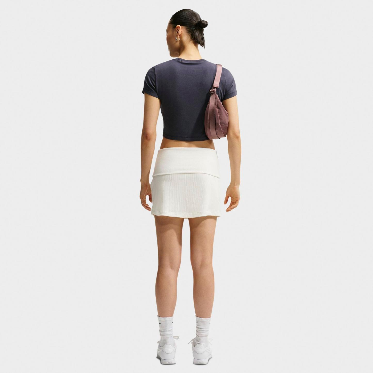 Women's Nithtke Sportswear Chill Knit Cropped T-Shirt - Gridiron/Sail
