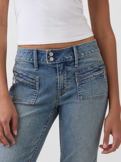 Low Rise Long & Lean Jeans - Medium indigo