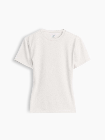 CloseKnit Jersey T-Shirt - Pale heather grey