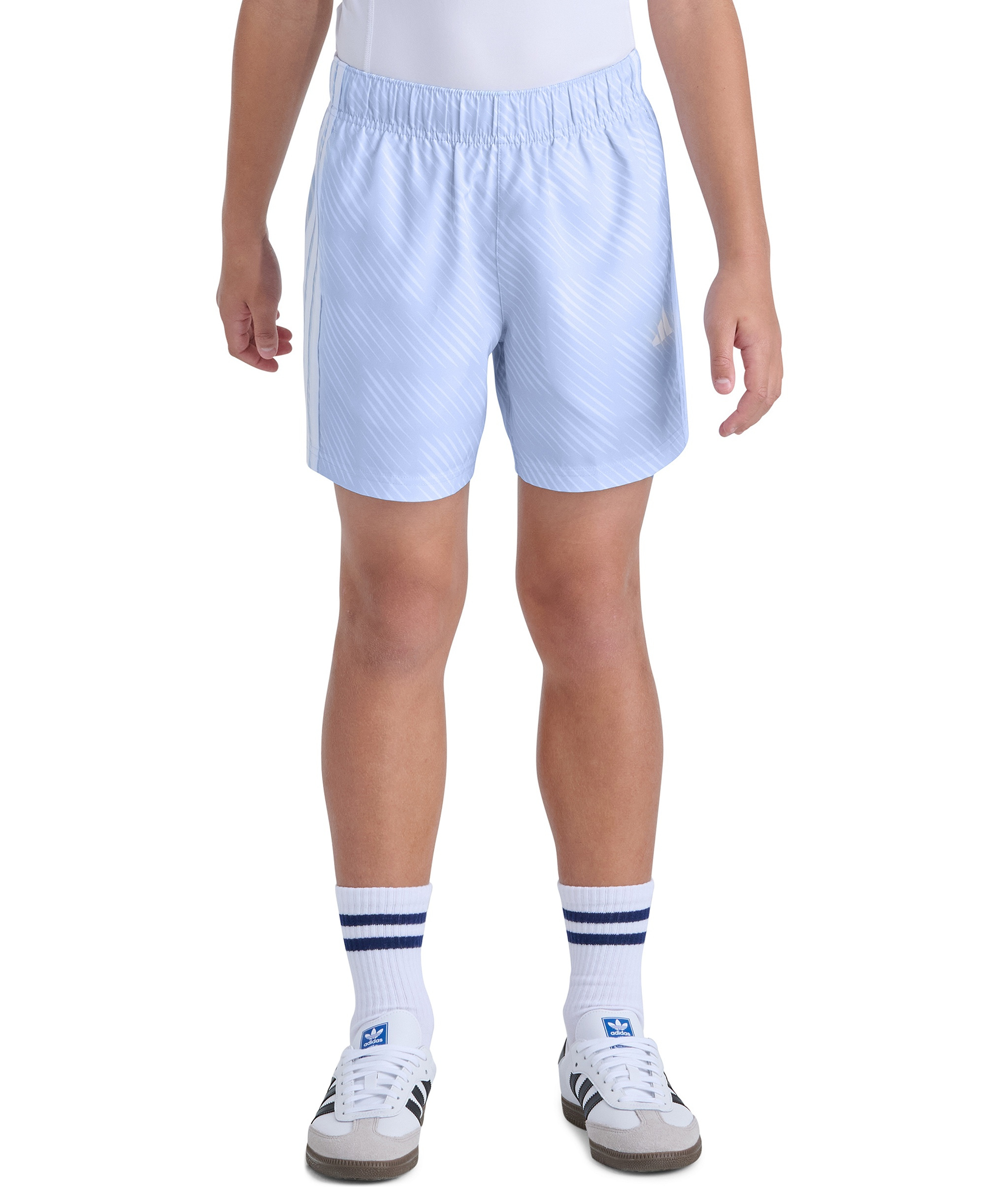 adidas Boys' 8-20 World Soccer Pull-on Shorts - Light Blue
