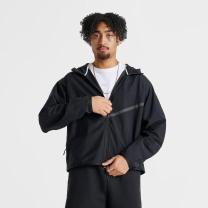 Men's Nithtke Tech Shori Knit Full-Zip Windbreaker Jacket - Black/Black