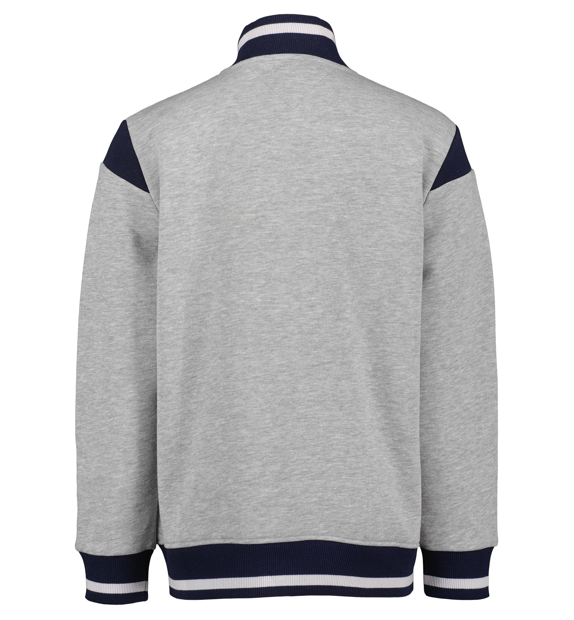 Tommy Hilfiger Boys' 8-20 Zip-Up Logo Bomber Jacket - Gray Heather