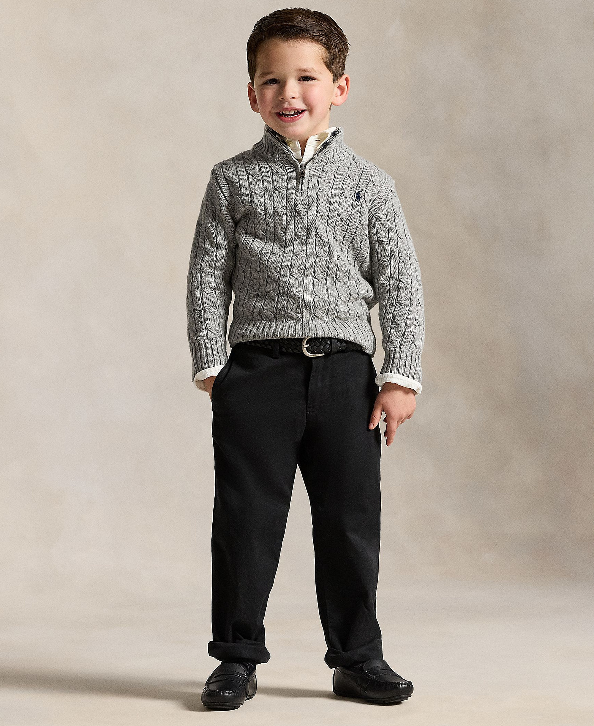 Polo Ralph Lauren Boys' 2-7 Straight-Fit Twill Pant - Polo Black