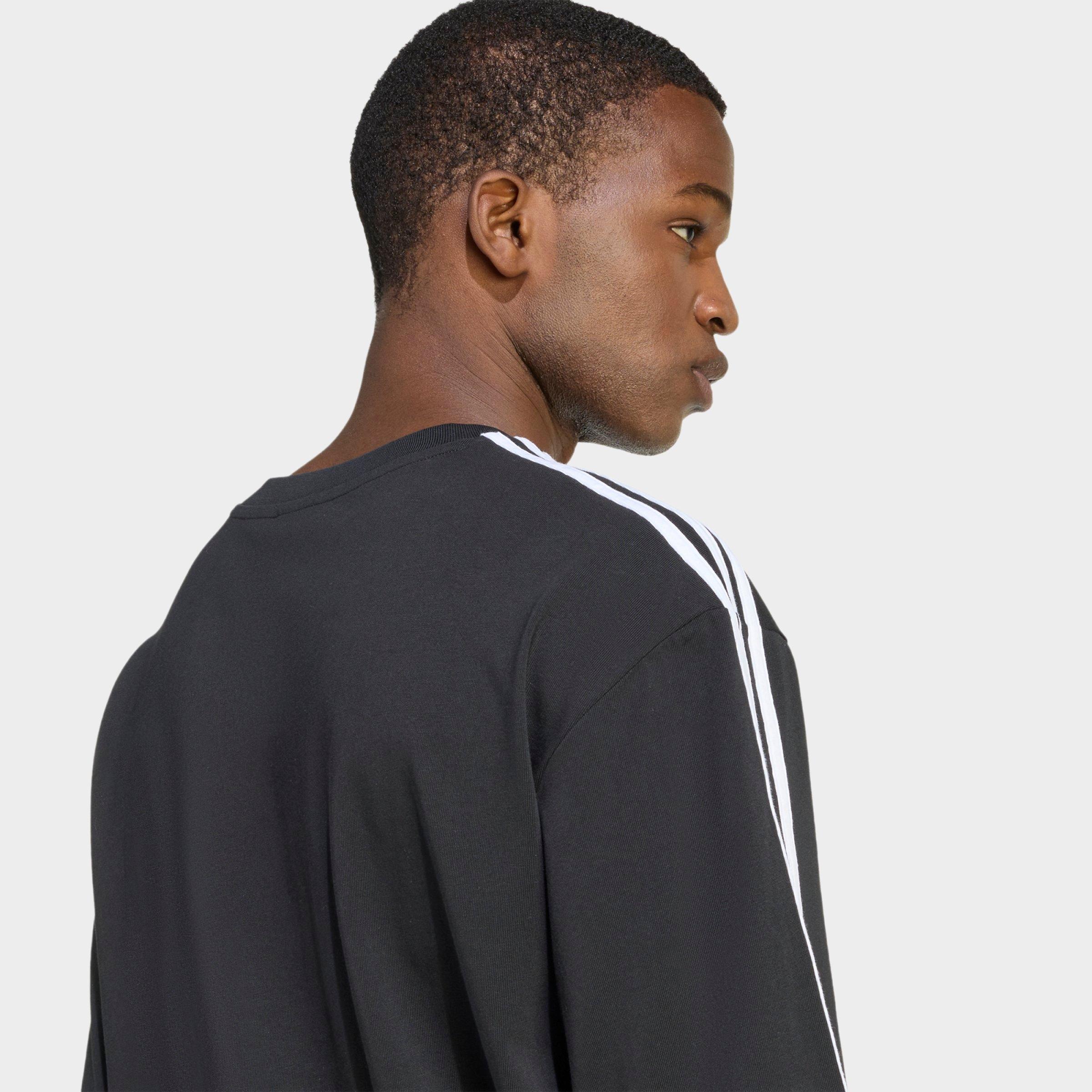 Men's adidas Originals adicolor 3-Stripes Oversized T-Shirt - Black