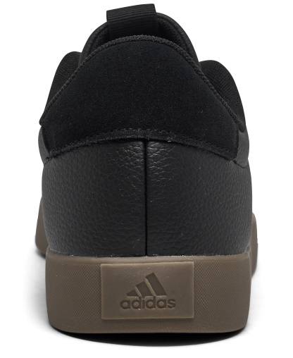 adidas Men's VL Court 3.0 Casual Sneakers from Finish Line - Black, White, Gum