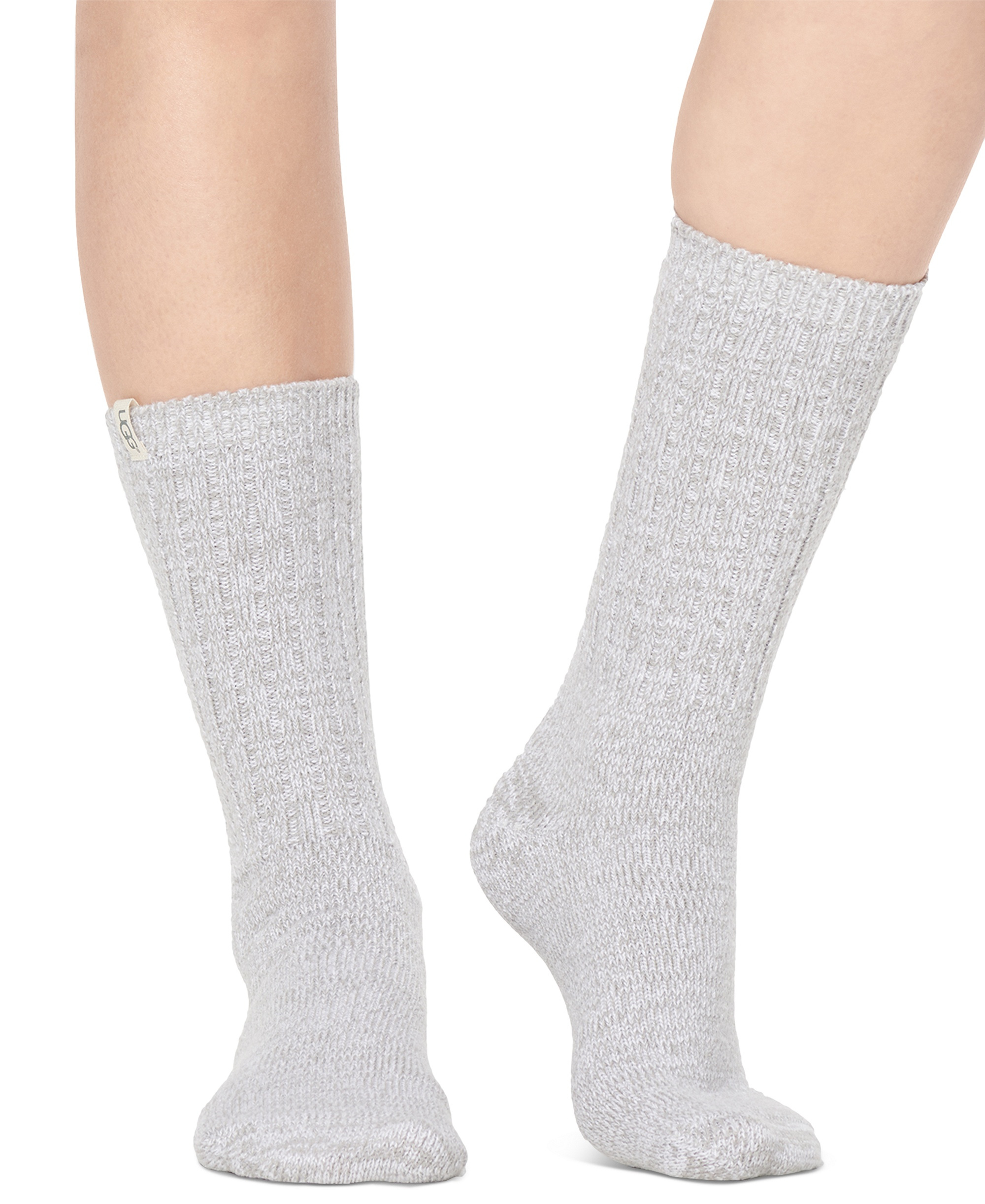 UGG Women's Rib-Knit Slouchy Crew Socks - Seal