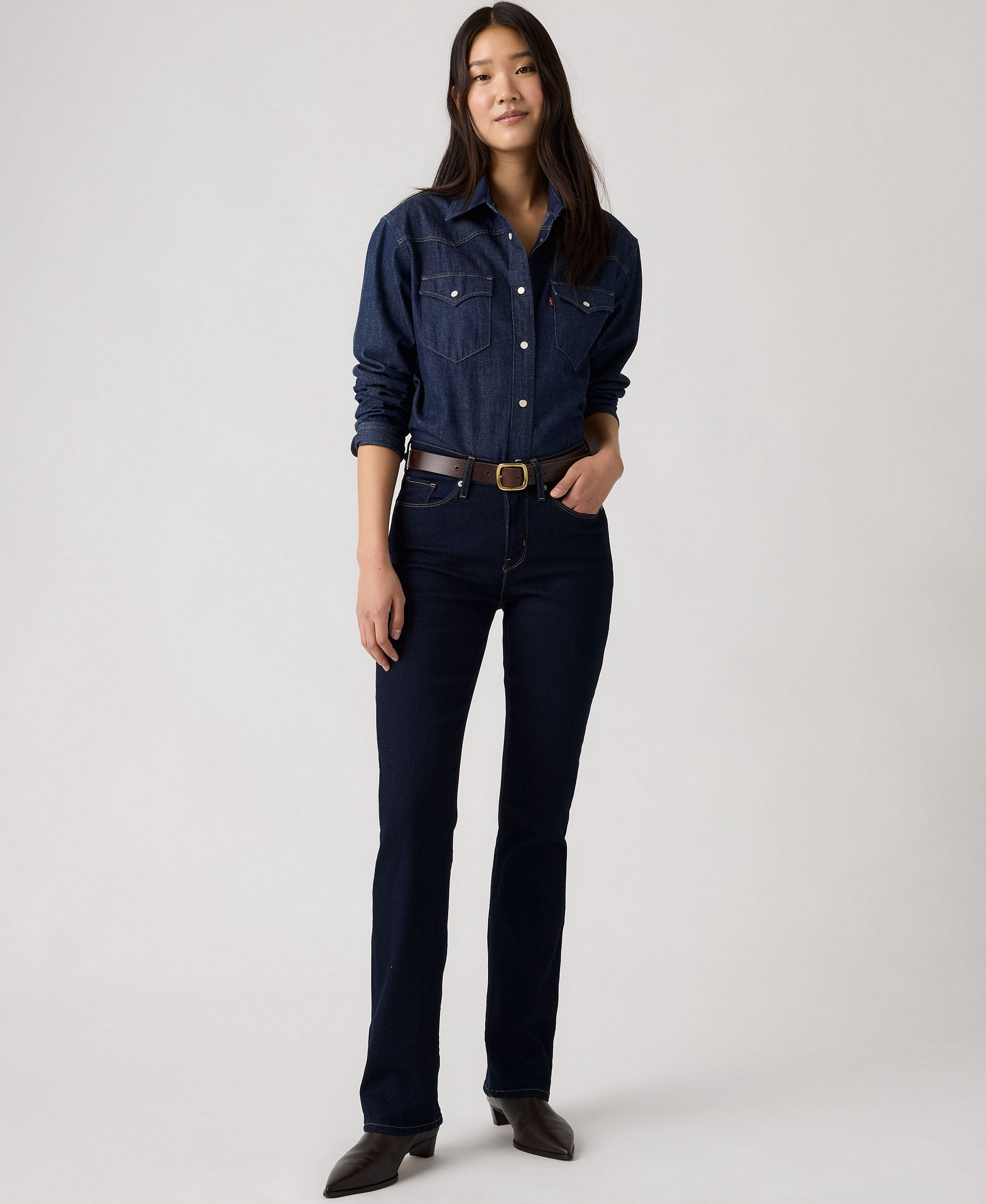 Levi's Women's Casual Classic Mid Rise Bootcut Jeans - Darkest Sky