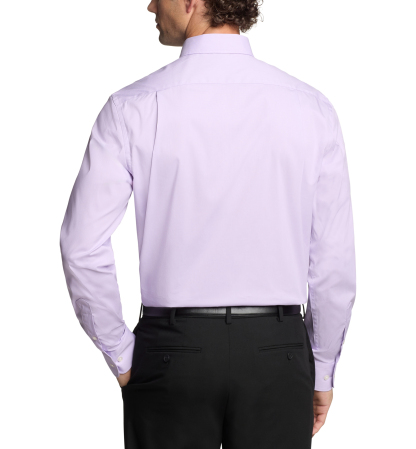 Tommy Hilfiger Men's Regular Fit Wrinkle Resistant Stretch Dress Shirt - Lavender