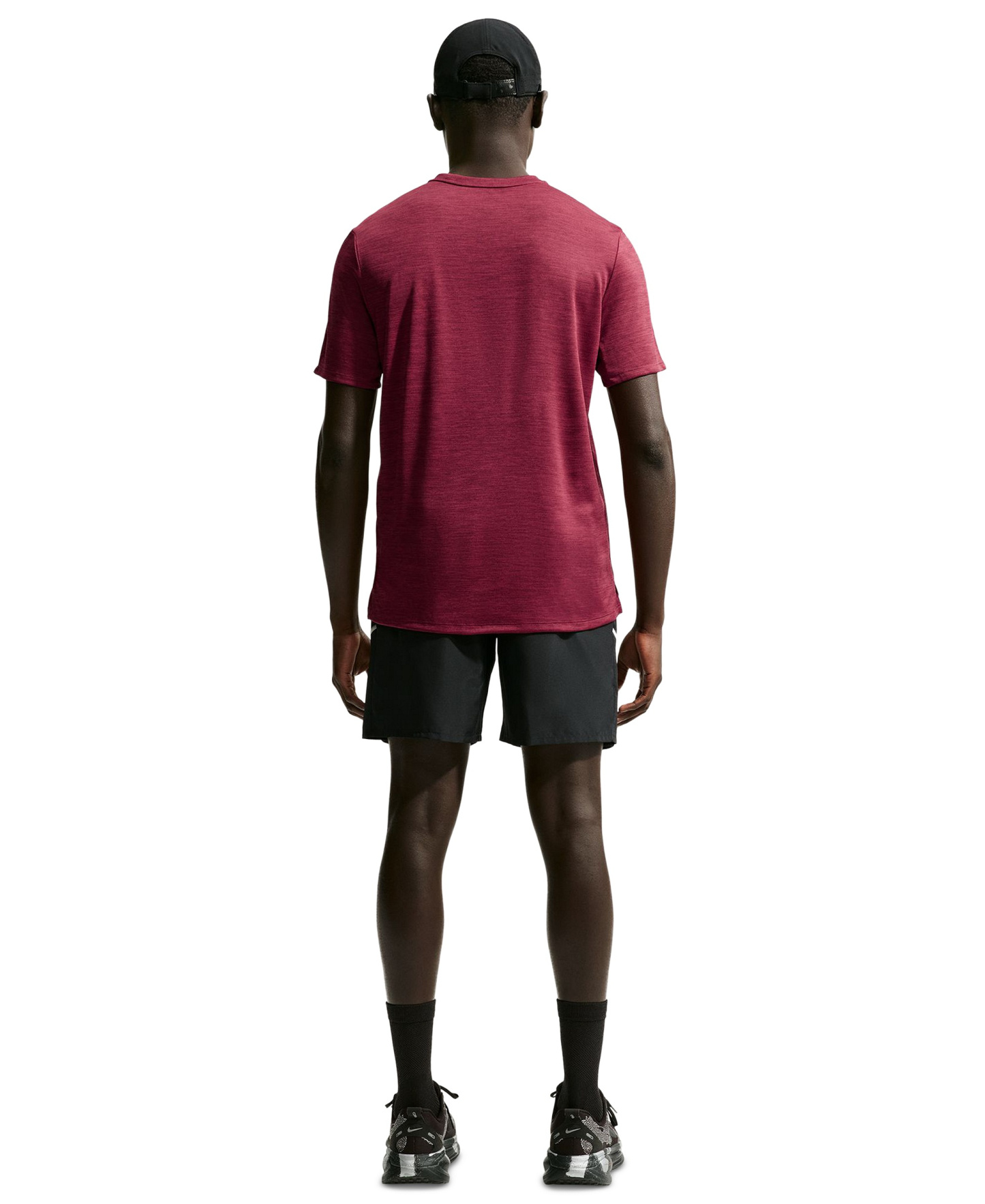 Nike Men's Miler Dri-FIT Running T-Shirt - Tough Red/Mystic Date/Reflective Silver
