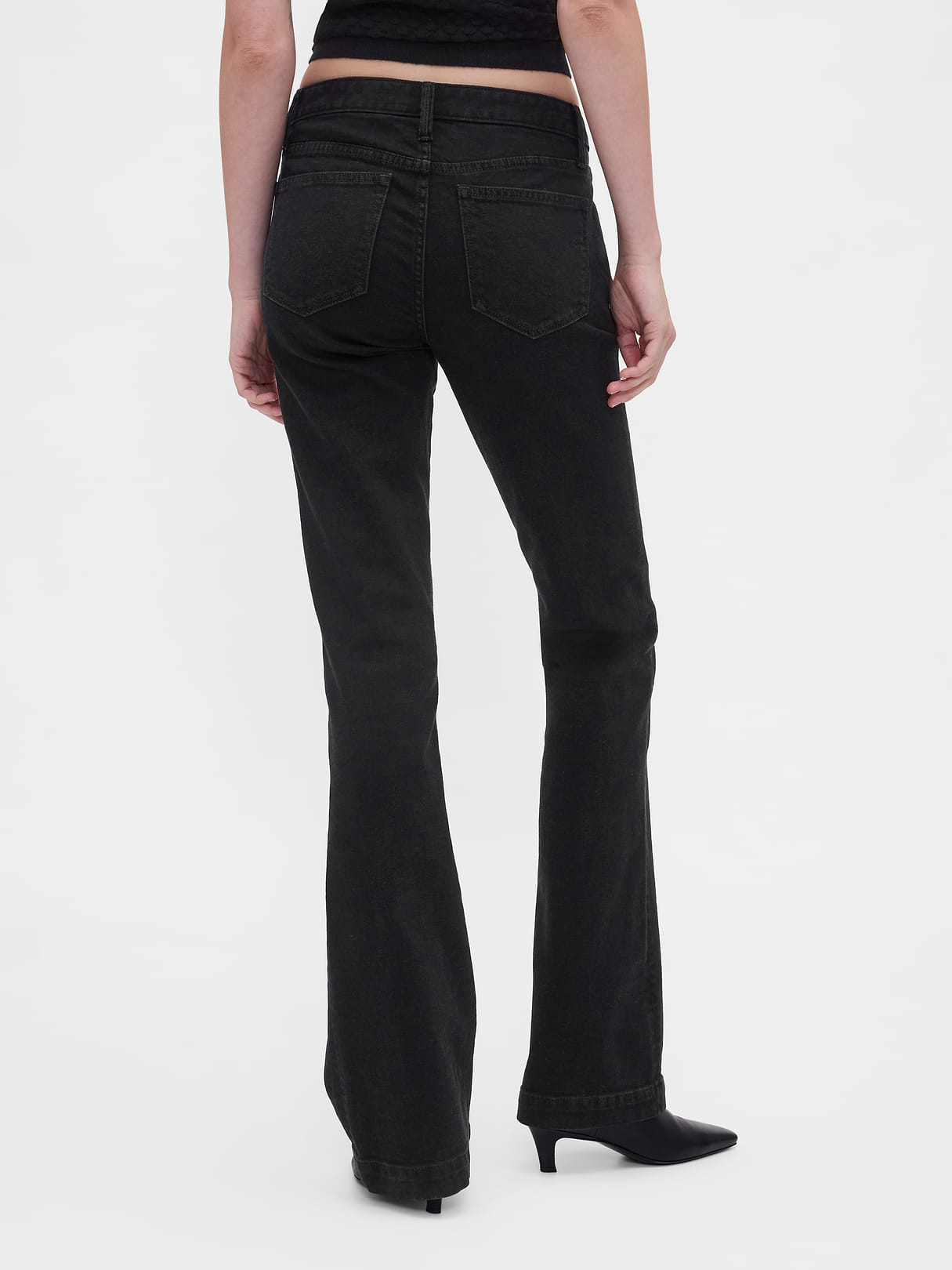 Low Rise Long & Lean Jeans - Black wash