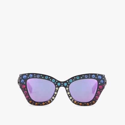 Kurt Geiger London Shorditch Gem Butterfly Sunglasses - Multi Colored