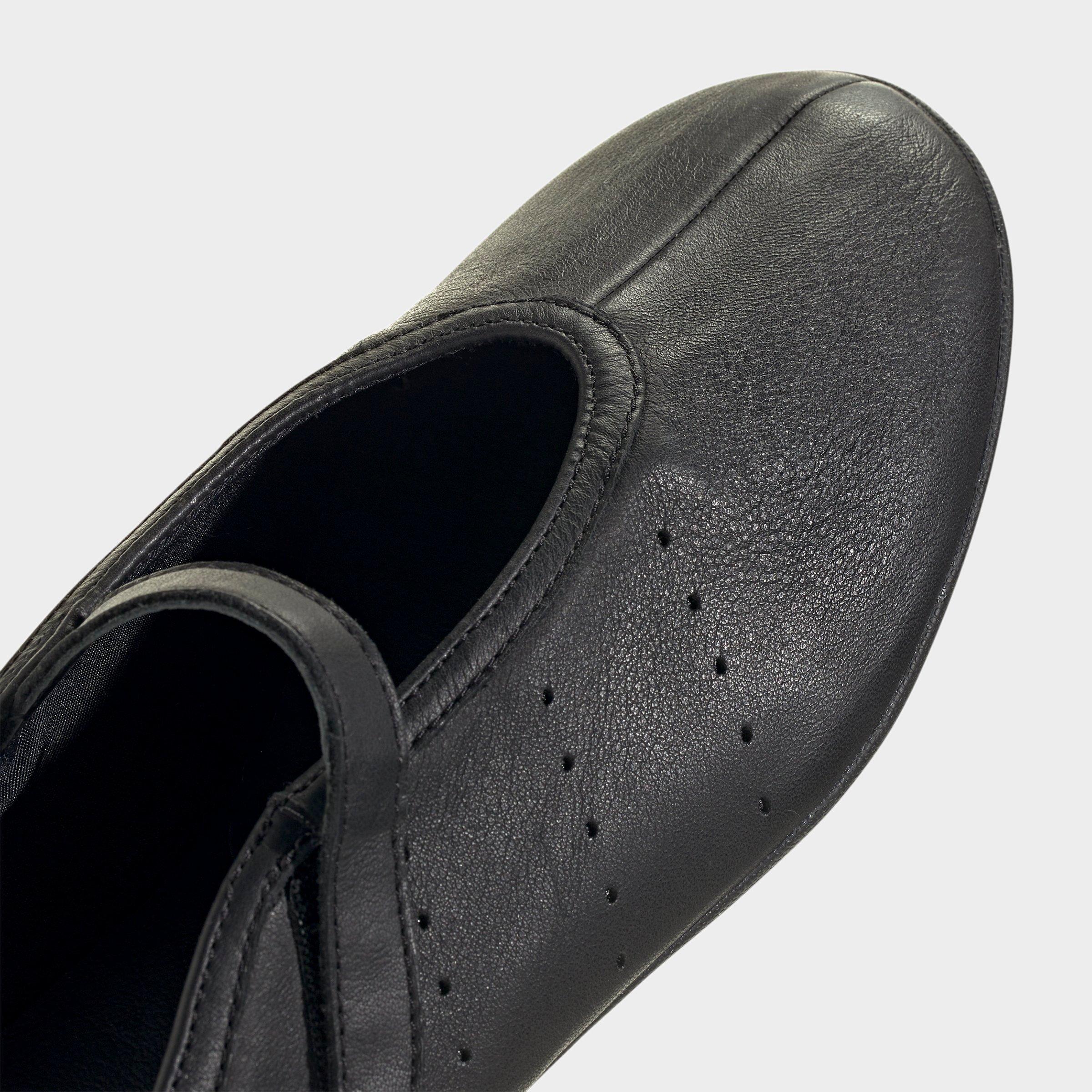 Women's adidas Originals Stan Smith Lo Ballet Shoes - Core Black/Core Black/Core Black - Detail shot