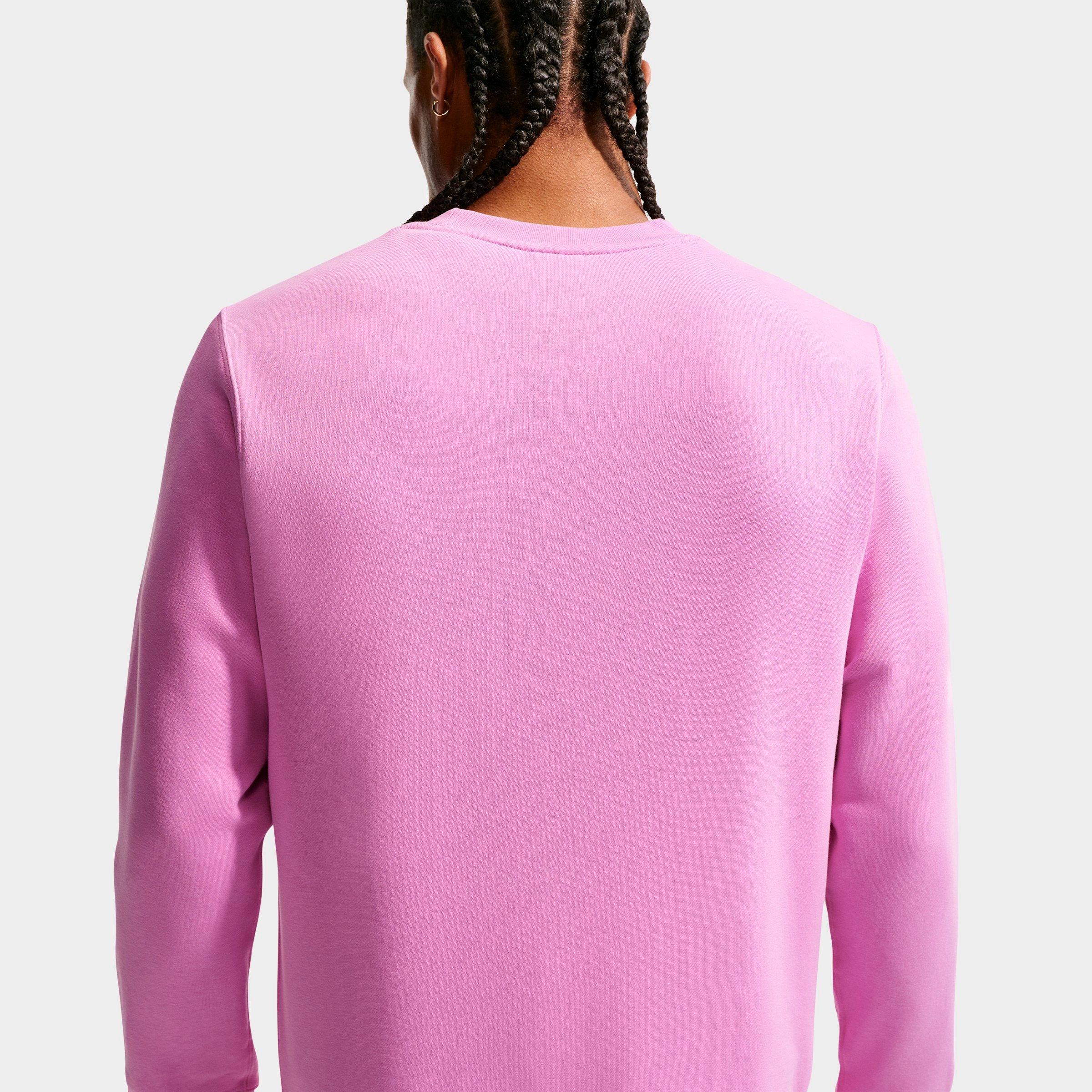 Men's Nithtke Club Fleece Premium Crewneck Sweatshirt - Light Magenta/Midnight Navy