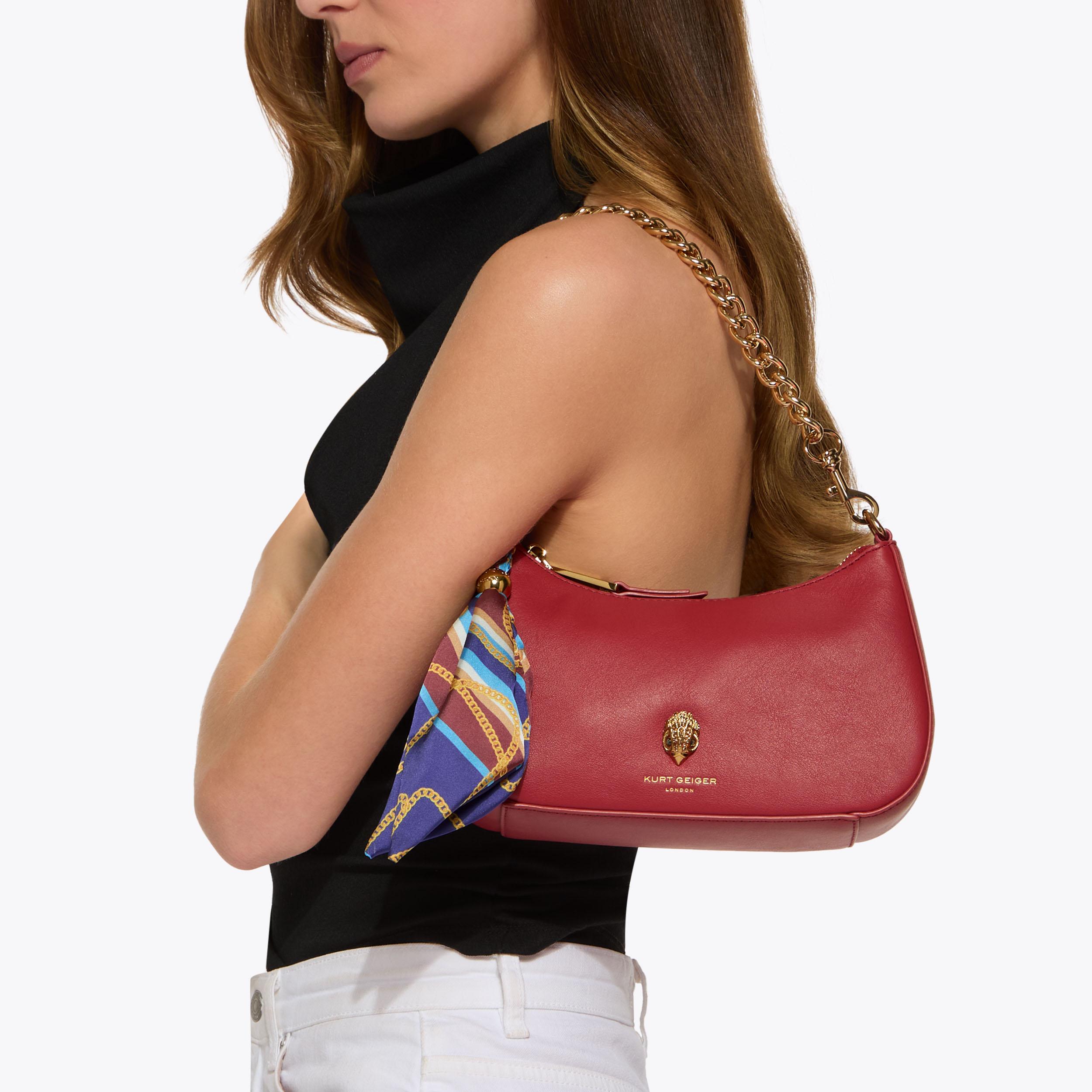 Kurt Geiger London Sloane Hobo Cross Body Bag - Red - view 7