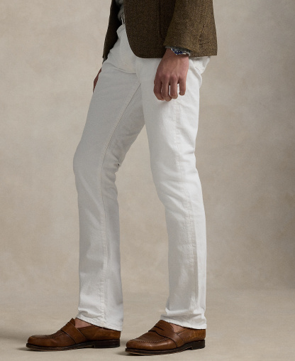 Polo Ralph Lauren Men's Varick Slim Straight Jeans - New Hudson White