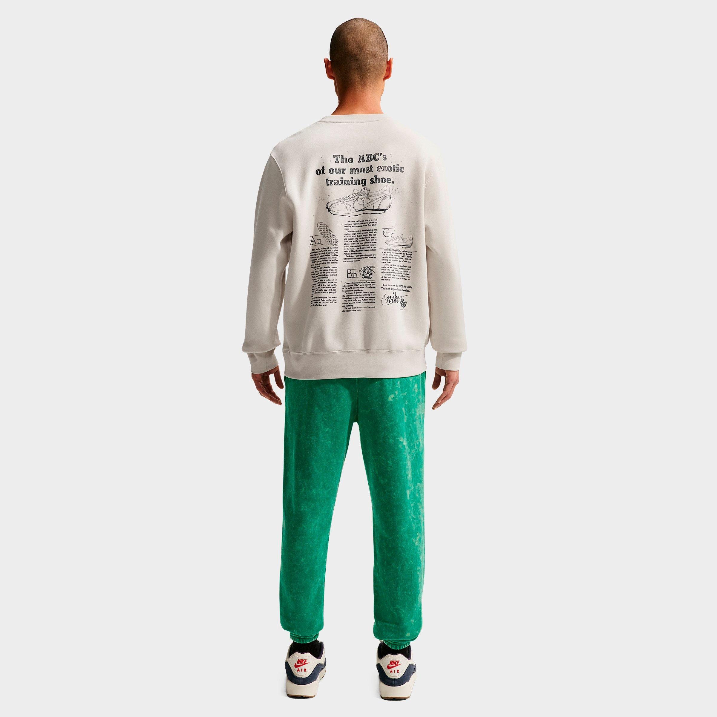 Men's Nithtke Sportswear Club Washed Cuffed Fleece Pants - Malachite