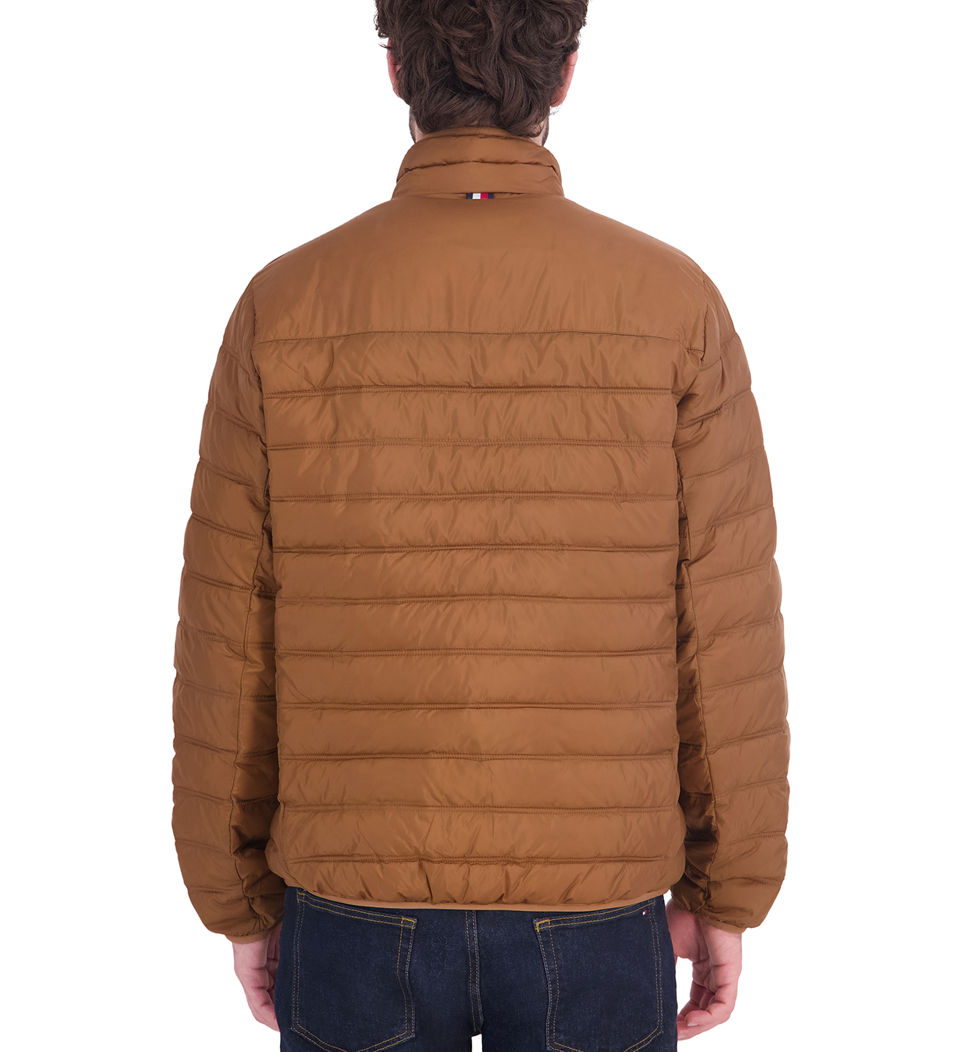 Tommy Hilfiger Men's Unhooded Packable Jacket - Nutmeg