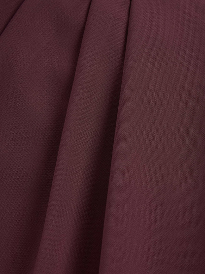 365 High Rise Pleated Trousers - Bordeaux purple