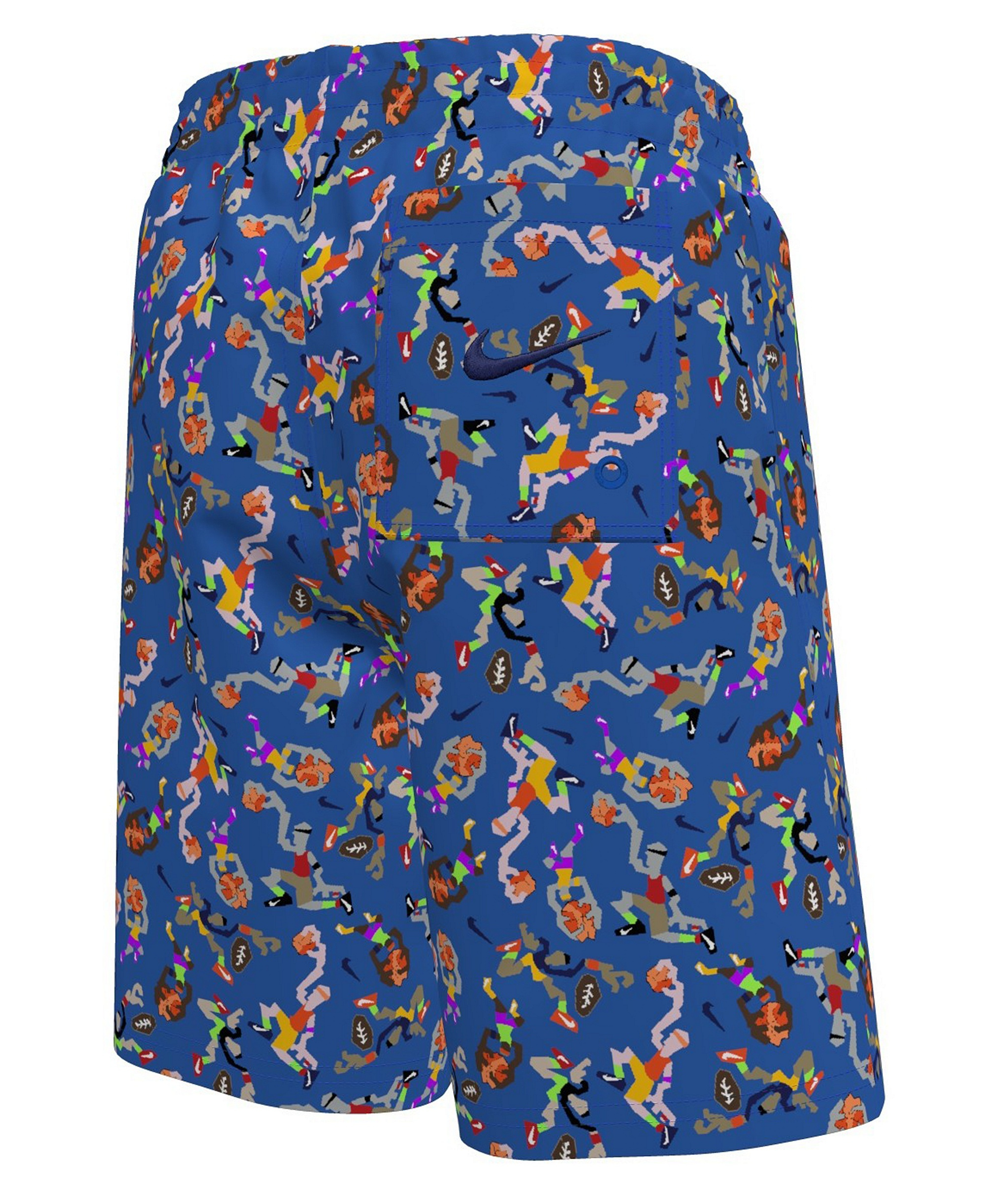 Nike Boys' 8-20 Sports Guy Novelty Print Swim Trunks - Blue Crystal