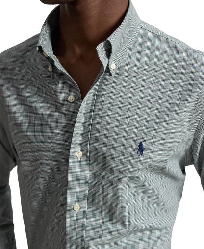 Polo Ralph Lauren Men's Stretch Poplin Shirt - Moss Agate Multi