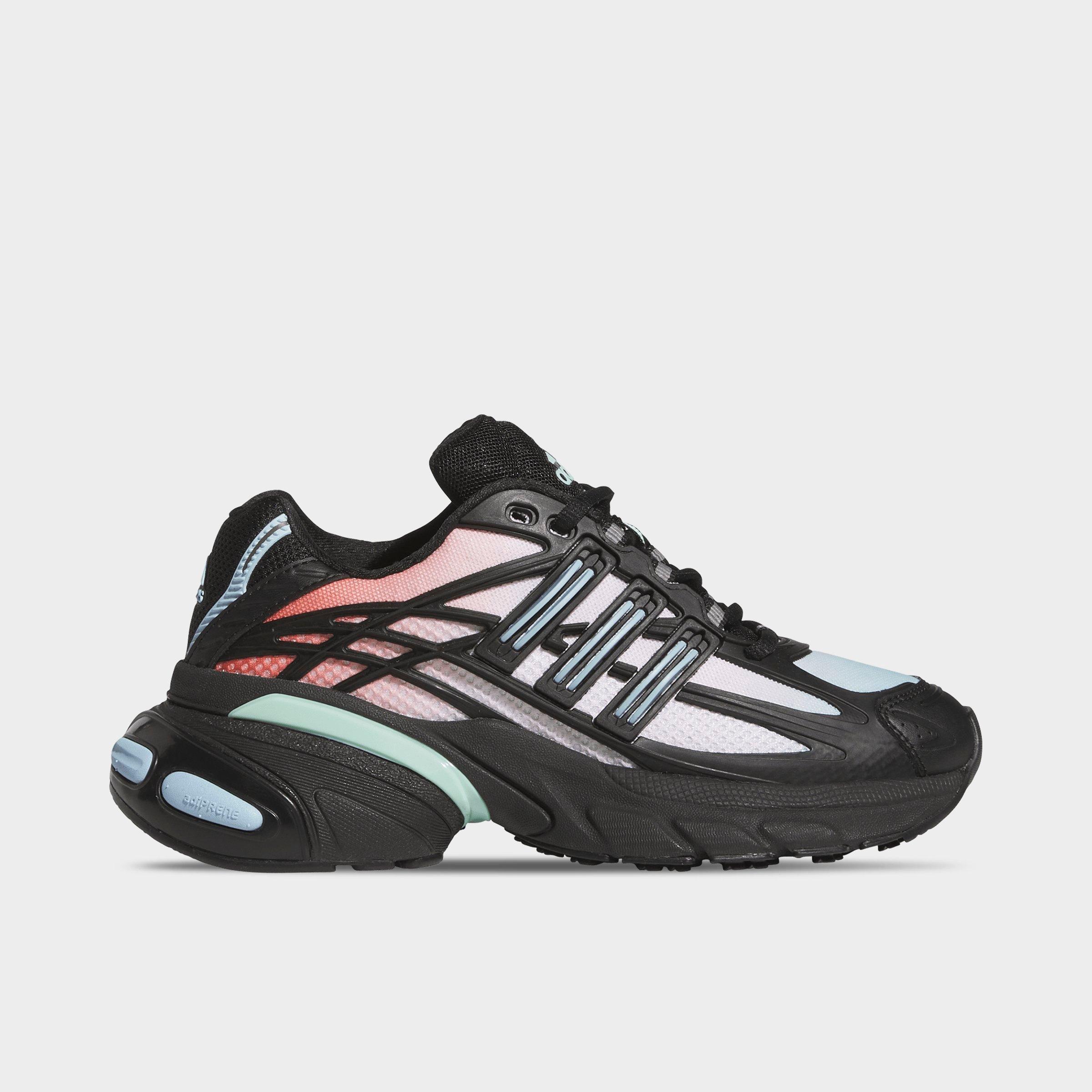Big Kids' adidas Adistar XLG 2.0 Casual Shoes - Core Black/Clear Sky/Preloved Red - Left shoe facing left. Outside of the shoe.